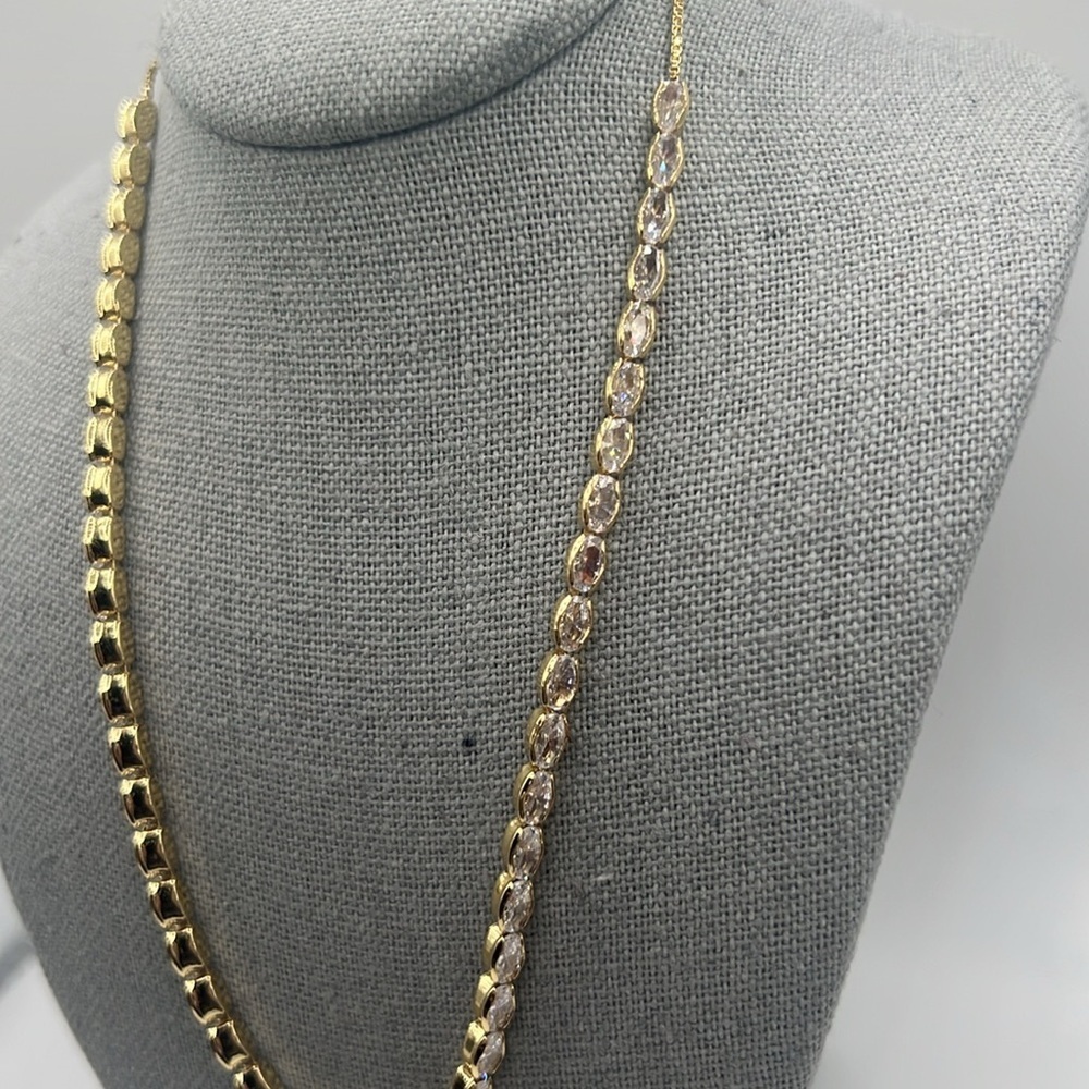 853. Elegant Gold Chain Adjustable Necklace - Picture 3 of 3